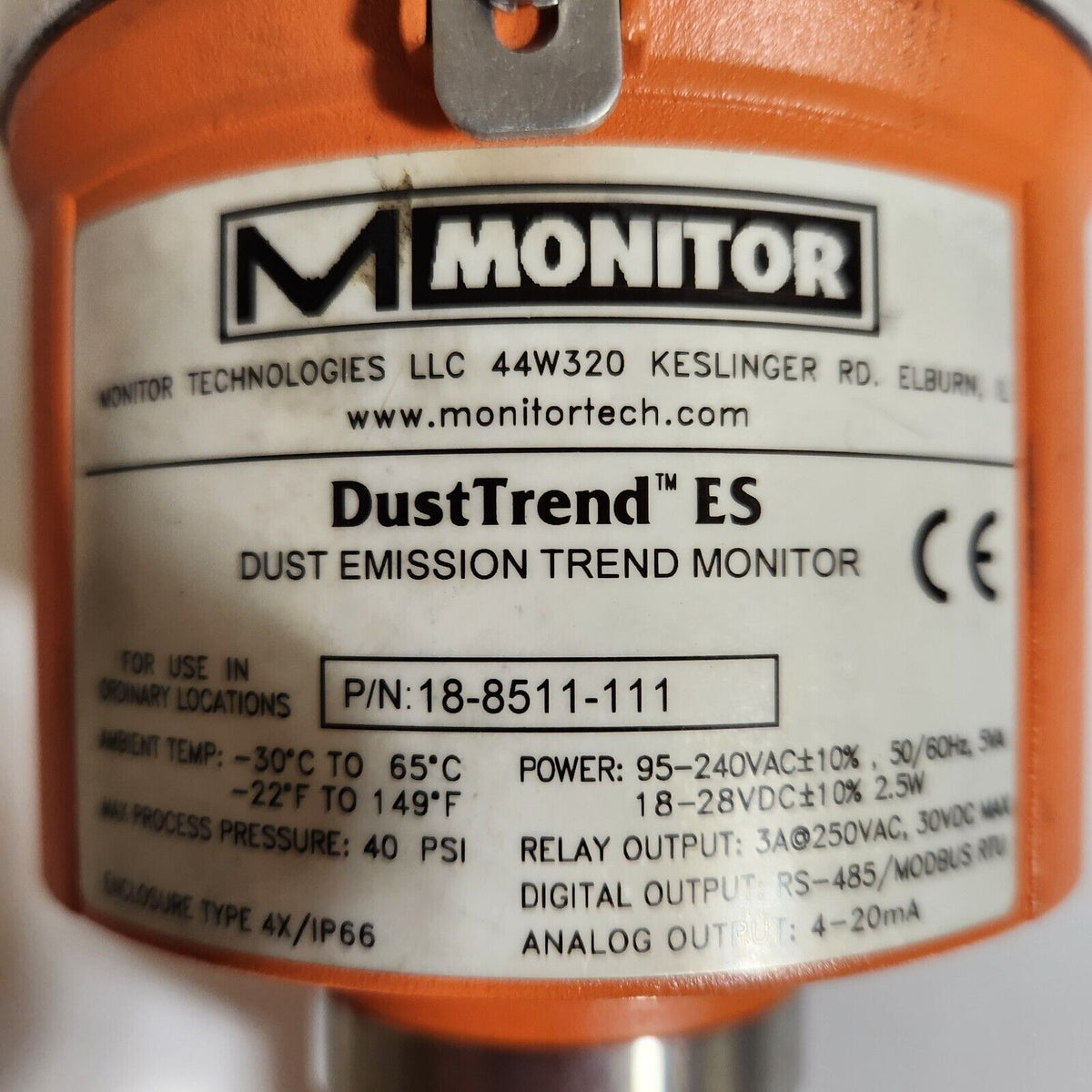 Monitor 18-8511-111 Dust Trend ES Emission Monitor (Used) - Photo 2