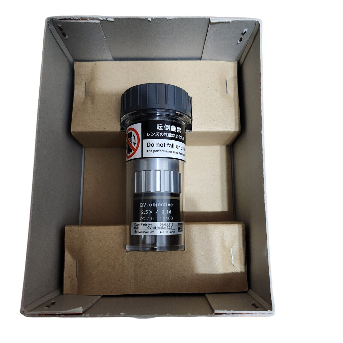 Mitutoyo 02ALA410 QV Objective Lens 2.5x (New – Open Box) - Photo 1