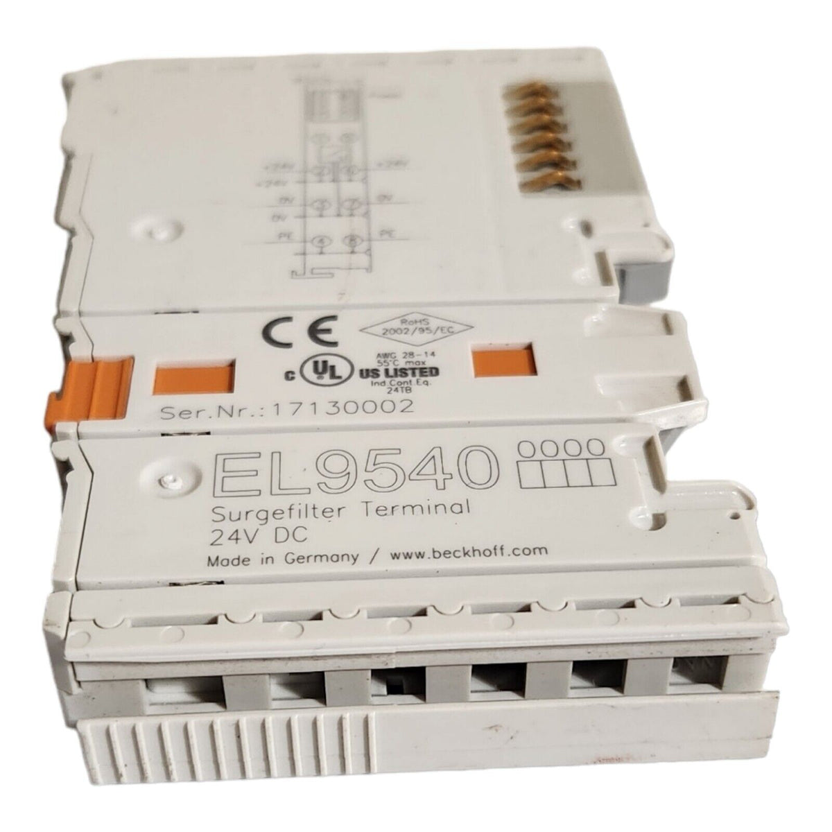 Beckhoff EL9540 Surge Filter (Used) - Photo 2