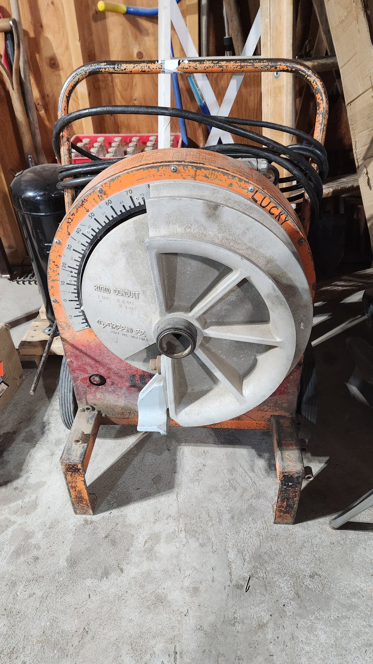 Ensley 666 Electric Rigid Conduit Bender (Used) - Photo 1