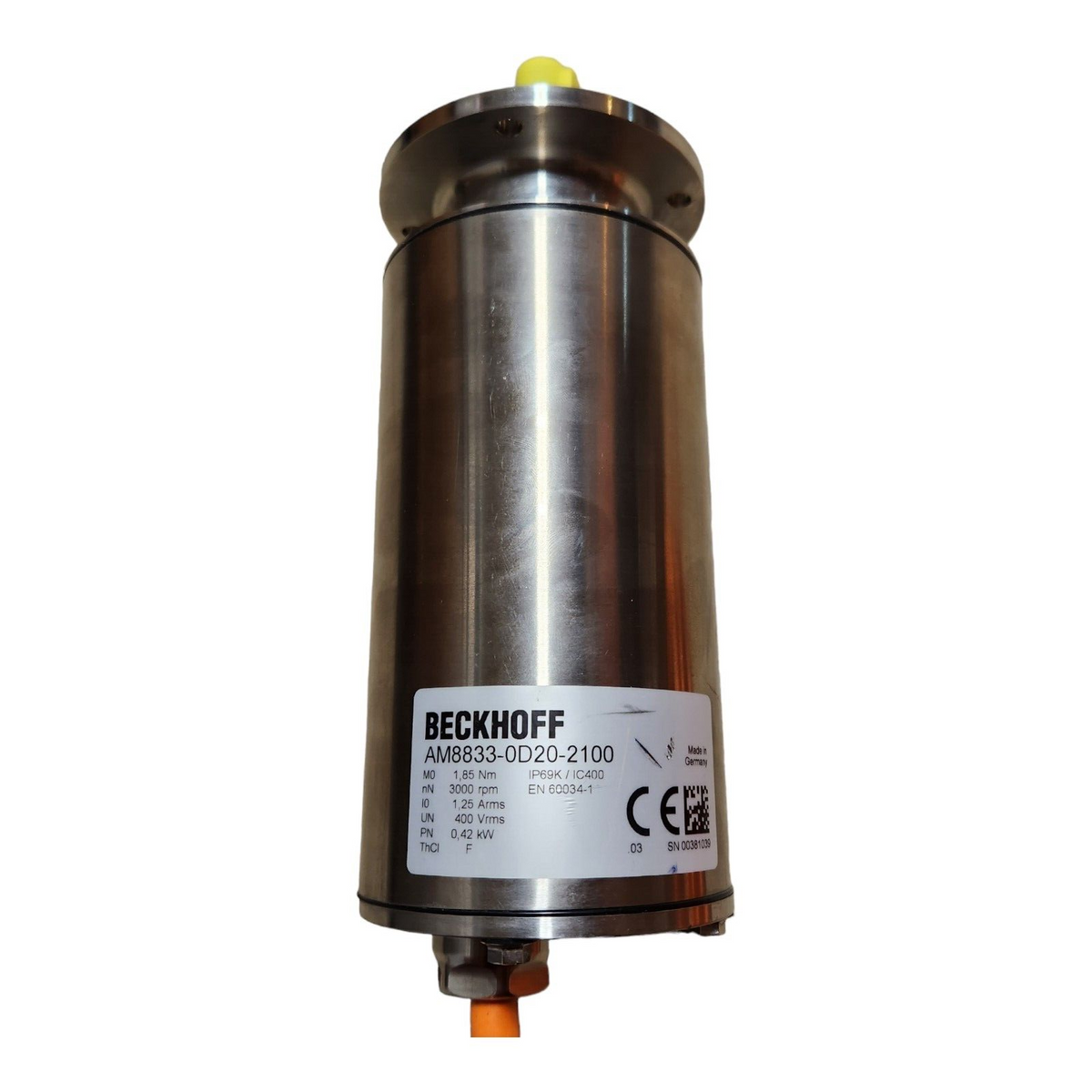 Beckhoff AM8833 Servo Motor (New – Open Box) - Photo 3