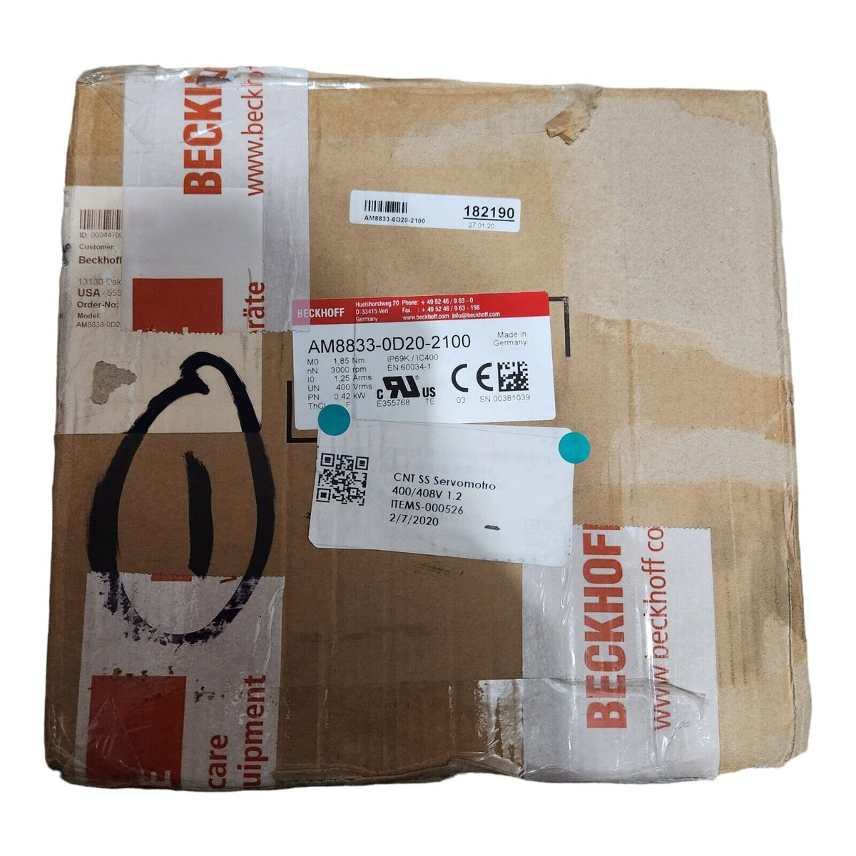 Beckhoff AM8833 Servo Motor (New – Open Box) - Photo 9