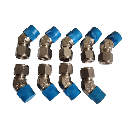 Swagelok SS-810-5-8 45° Elbow Fittings, 1/2" Tube x 1/2" NPT (9 pcs, New Open Box) - Photo 1