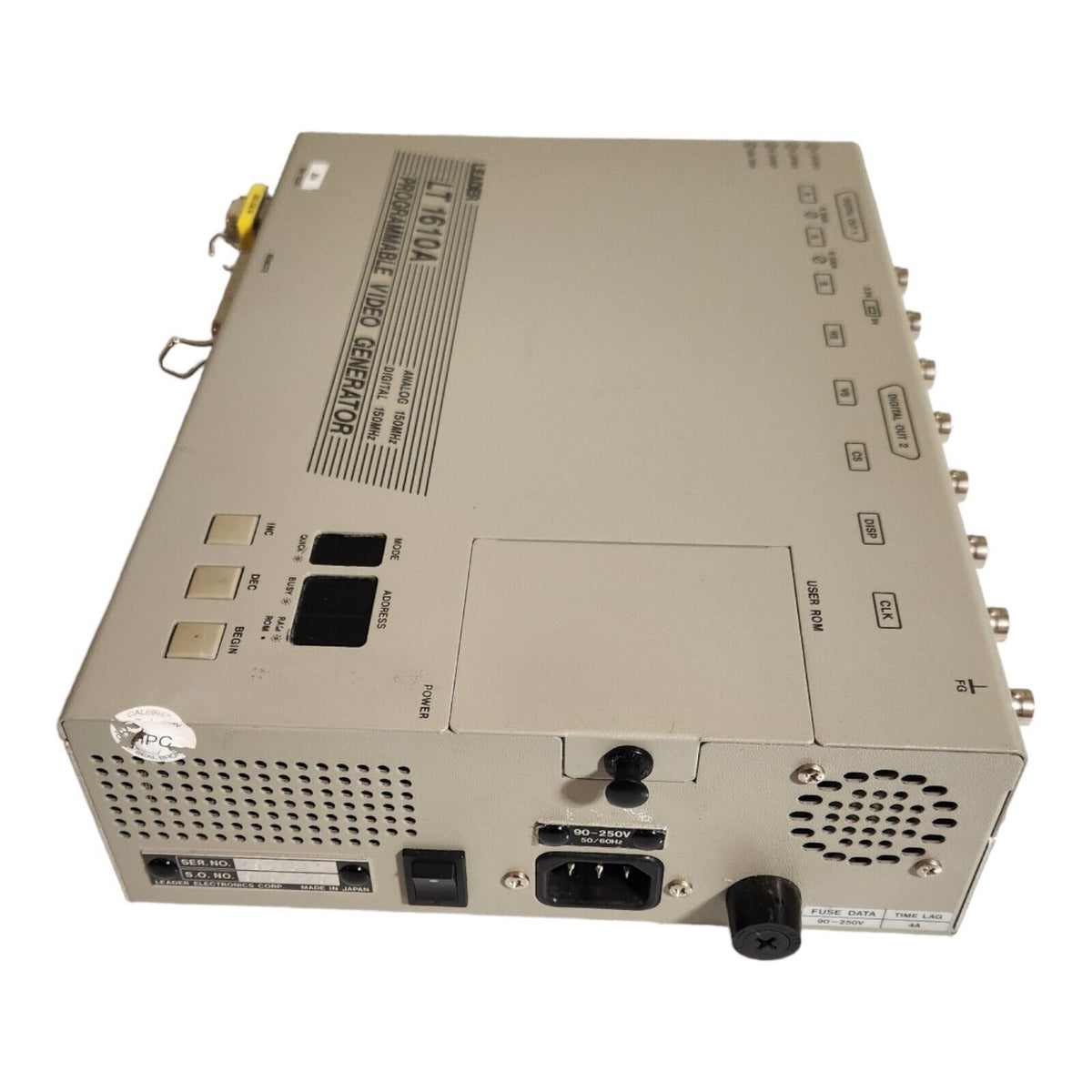 Leader LT 1610A Programmable Video Generator (Used) - Photo 4