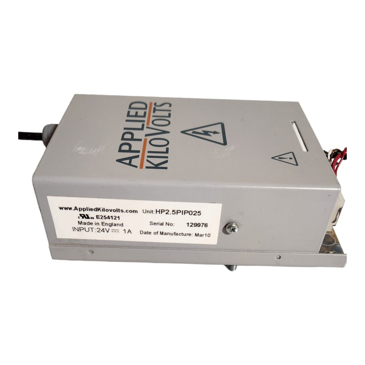 Applied Kilovolts HP2.5PIP025 High Voltage Power Supply, 24V to 2.5kV (Used) - Photo 3