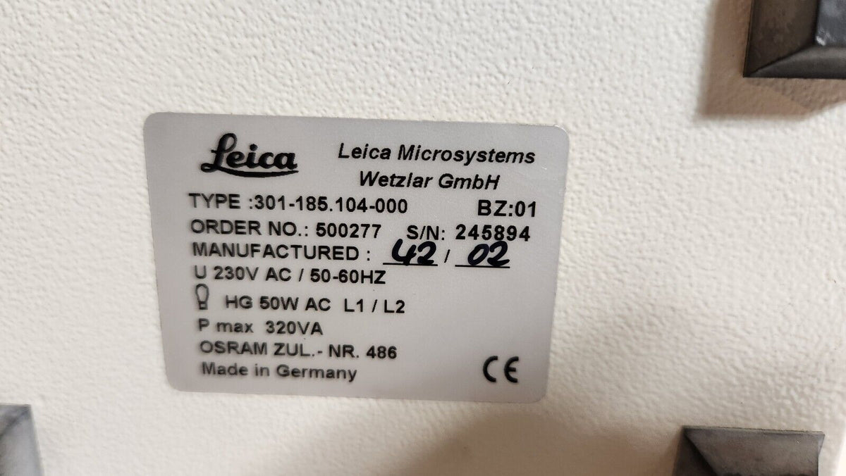 Leica Microsystems 301-185.104-000 Microscope Light Source Power Supply (Used) - Photo 9