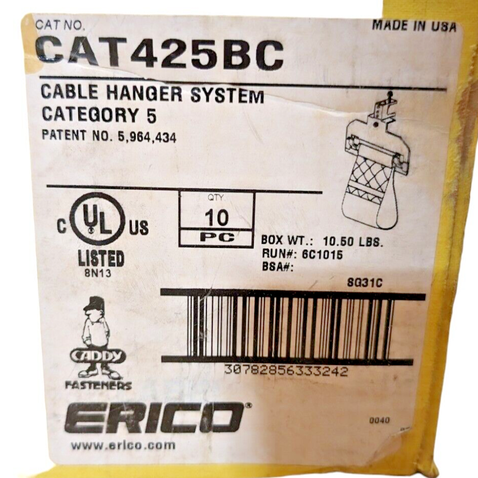 Erico CAT425 Cable Hangers, 10 pcs (New) - Photo 2