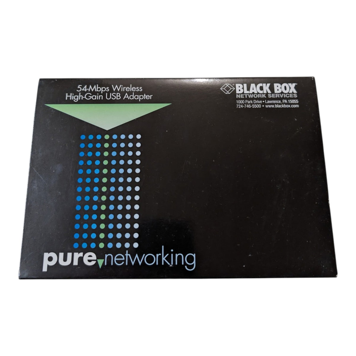 Black Box LW6002A 54 Mbps Wireless High-Gain USB Adapter (New)